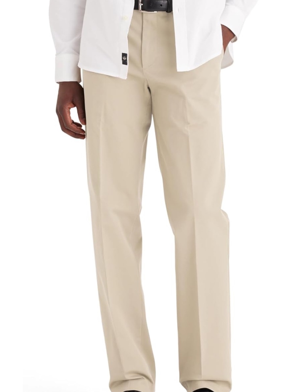 Men's Classic Straight Fit Khaki Pants